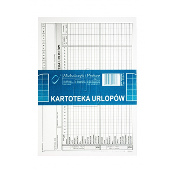 525-3 KU KARTOTEKA URLOPÓW A5