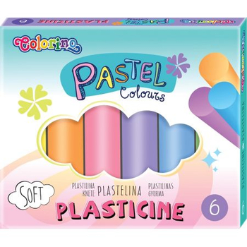 COLORINO KIDS PLASTELINA 6 KOL PASTEL 84972PTR