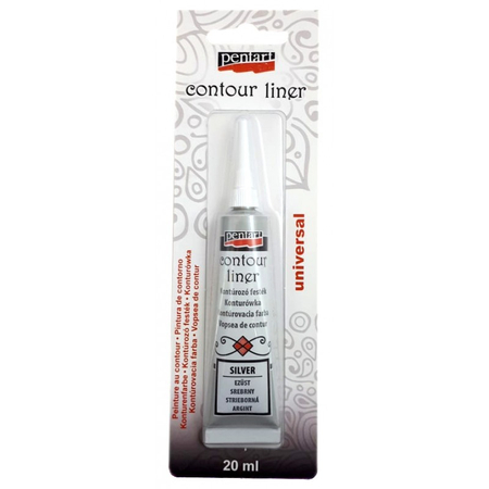 PENTART  KONTURÓWKA 20ML SREBRNA 2462