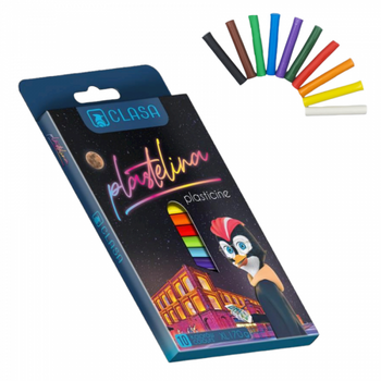 ***CLASA PLASTELINA 10 KOL. XL 170G 8779