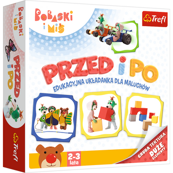 TREFL BOBASKI I MIS PRZED I PO - EDUKACYJNA UKŁADANKA DLA MALUCHÓW