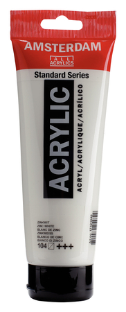 FARBA AKRYL.250ML 104 ZINK WHITE AMSTERDAM