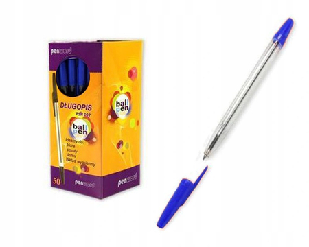 DŁUGOPIS 007 NIEBIESKI 50SZT