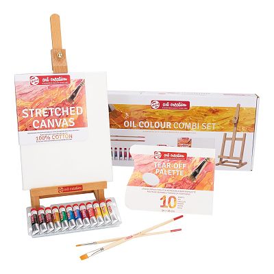ZESTAW FARB OLEJNYCH ART CREATION COMBI 12X12ML ZE SZTALUGĄ 9010113M