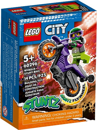 LEGO 60296 CITY Wheelie na motocyklu kaskaderskim