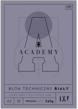 INT BLOK TECHNICZNY A3 10KJ 240G ACADEMY 331731