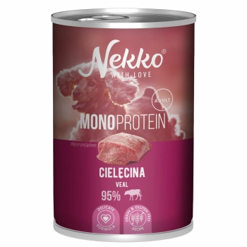NEKKO P/PIES MONO 400G ADULT CIELĘCINA