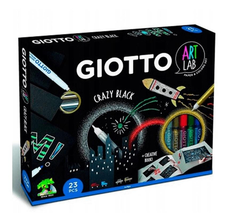 GIOTTO ART LAB CRAZY BLACK - ZESTAW KREATYWNY 581600