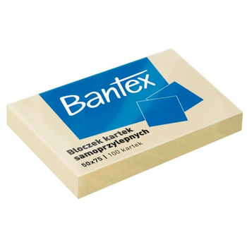 BANTEX BLOCZKI SAMOPRZYLEPNE 50X75 100K ŻÓŁTE 400086385