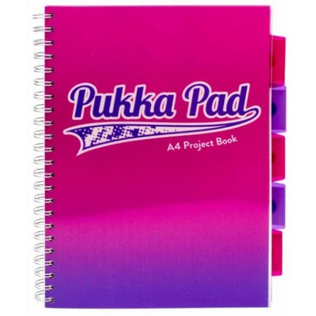 PUKKA PAD KOŁOZESZYT A4 PROJECT BOOK FUSION RÓŻOWY 8408-FUS