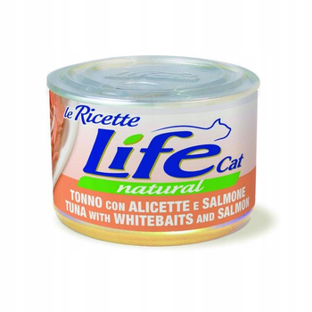 LIFE CAT PUSZ 150G TUŃCZYK ANCHOVIES I ŁOSOŚ
