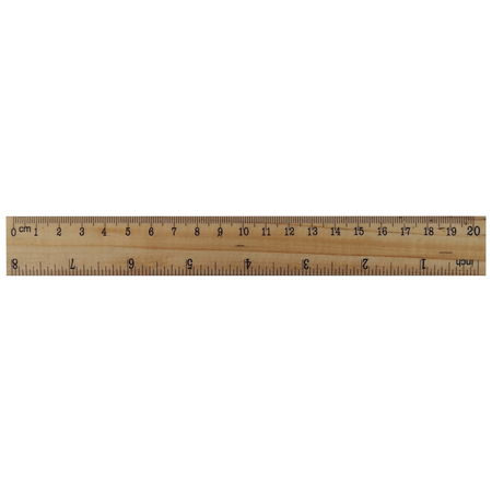 ZO ECO LINIJKA Z SOSNY 20CM PODWÓJNA MIARA 052978