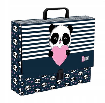 MAJEWSKI TECZKA Z RĄCZKĄ A4 XL LOVE PANDA 655128