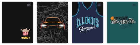 INTERDRUK ZESZYT A5 32K 3 LINIA KOLOR 70G UV TRENDS BOYS 10SZT