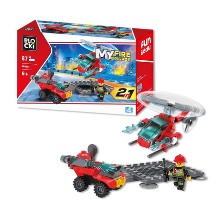 KLOCKI BLOCKI MY FIRE BRIGADE 2W1 87EL KB0851