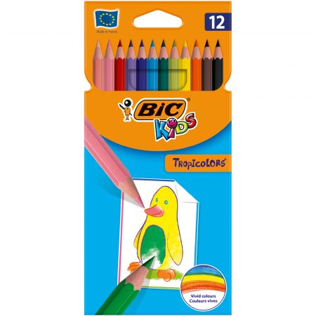 BIC KREDKI CONTE TROPICOLORS 12KOL 4412