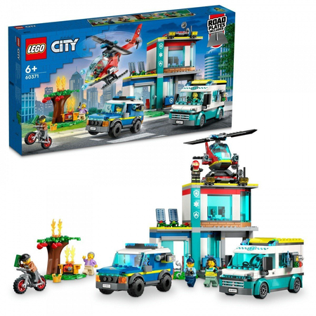 LEGO 60371 CITY Parking dla pojazdów uprzywilejowanych
