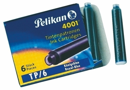 PELIKAN NABOJE TP6 NIEBIESKIE 6SZT 301176