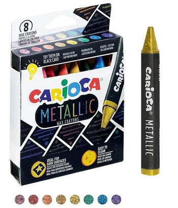 CARIOCA KREDKI WOSKOWE METALICZNE 8 KOL 43163