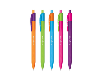 BERLINGO DŁUGOPIS AUTOMATYCZNY TRIANGLE FUZE RT NIEBIESKI 0,7MM TRÓJKĄTNY MIX KOLORÓW 504764