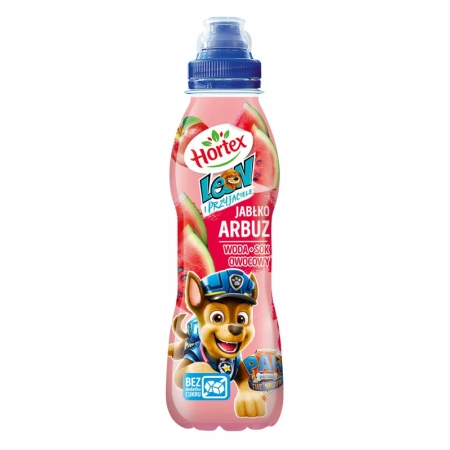 HORTEX WODA LEON JABŁKO - ARBUZ 0,4L.