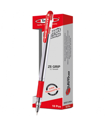 DŁUGOPIS TODAYS GRIPPER Z5 CZERWONY 10 SZT