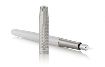 PARKER SONNET PIÓRO PREMIUM BIAŁO SREBRNE CT 1931547