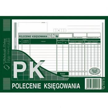 412-3 POLECENIE KSIĘGOWANIA