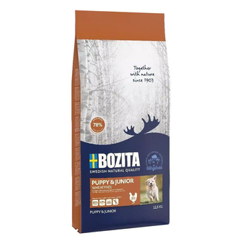BOZITA PIES SUCHA PUPPY&JUNIOR WHEAT FREE 12,5KG