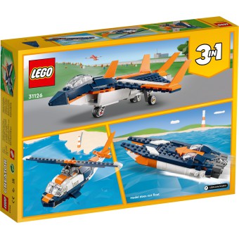LEGO 31126 CREATOR Odrzutowiec naddźwiękowy