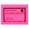 KARTECZKI SAMOPRZYLEPNE RÓŻOWE FLUO 50/75