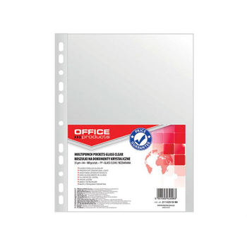 KOSZULKA OBWOLUTA A4 50 MIC KRYSTALICZNA 100SZT  881360