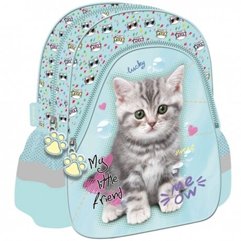MAJ24 PLECAK PRZEDSZKOLNY D-1 MY LITTLE FRIEND MINT KITTY 668753