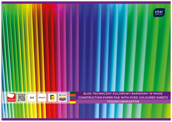 BLOK TECHNICZNY A4 KOLOR BARWIONY