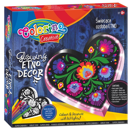 KIDS CREATIVE ZESTAW ŚWIECĄCA OZDOBA ETNO
