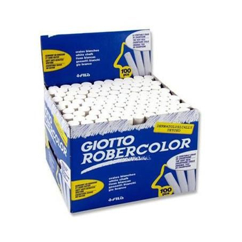***GIOTTO KREDA ROBERCOLOR 100SZT BIAŁA NIEPYLĄCA