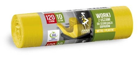 AZ WORKI DO SEGREGACJI ODPADÓW SZKŁO 120L 10SZT
