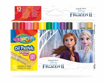 COLORINO PASTELE OLEJNE TRÓJKĄTNE 12KOL.FROZEN 91116PTR