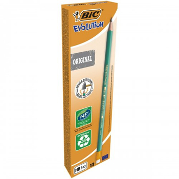 BIC OŁÓW.EVOLUTION Z GUMKĄ 655HB(12SZT)