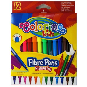COLORINO KIDS FLAMASTRY 12KOL 14588PTR