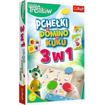 TREFL PCHEŁKI/DOMINO/KUKU GRA 3W1 TREFLIKI