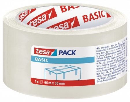 TESA TAŚMA PAKOWA BASIC 66MX50MM TRANSPARENT 58570-00000-00