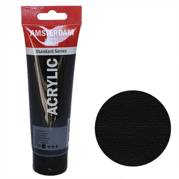 FARBA AKRYL.AMSTERDAM 735 OXIDE BLACK 120ML