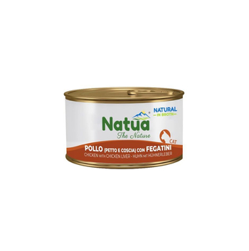 NATUA PUSZK 85G NATURAL KURCZAK Z WĄTRÓBKĄ W BULIONIE