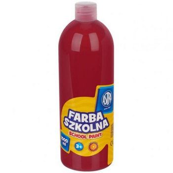 ASTRA FARBA SZKOLNA 1000ML CIEMNO CZERWONA 301217044