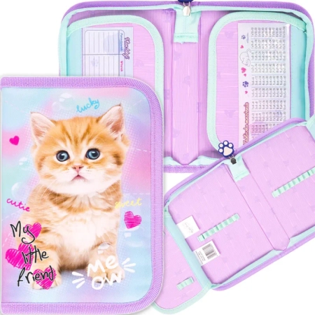MAJ24 PIÓRNIK DWUKLAPOWY BEZ WYPOSAŻENIA MY LITTLE FRIEND KITTY PASTEL 668821
