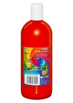 FARBA PLAKATOWA CZERWONA 500ML OTOCKI