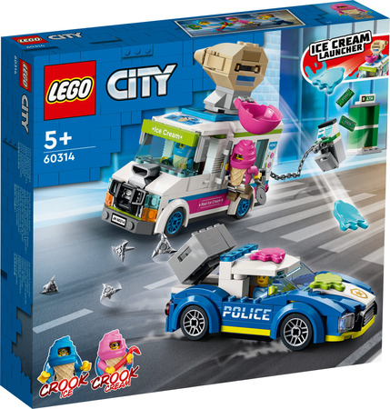 LEGO 60314 CITY Policyjny pościg za furgonetką z lodami
