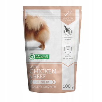 Nature's Protection Mini Junior Dog Beef&Chicken/Wołowina Kurczak 100g saszetka