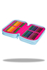 COOLPACK JUMPER 3 PIÓRNIK POTRÓJNY Z WYPOSAŻENIEM PINK SCRIBBLE D07340